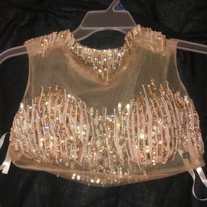 Two Piece Terani Couture Prom Dress...